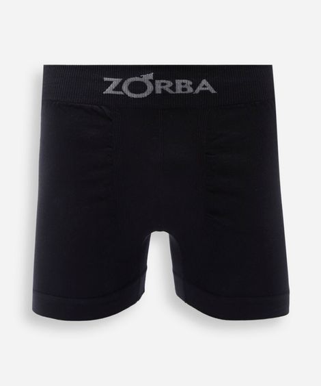 cueca boxer masculina sem costura zorba preta