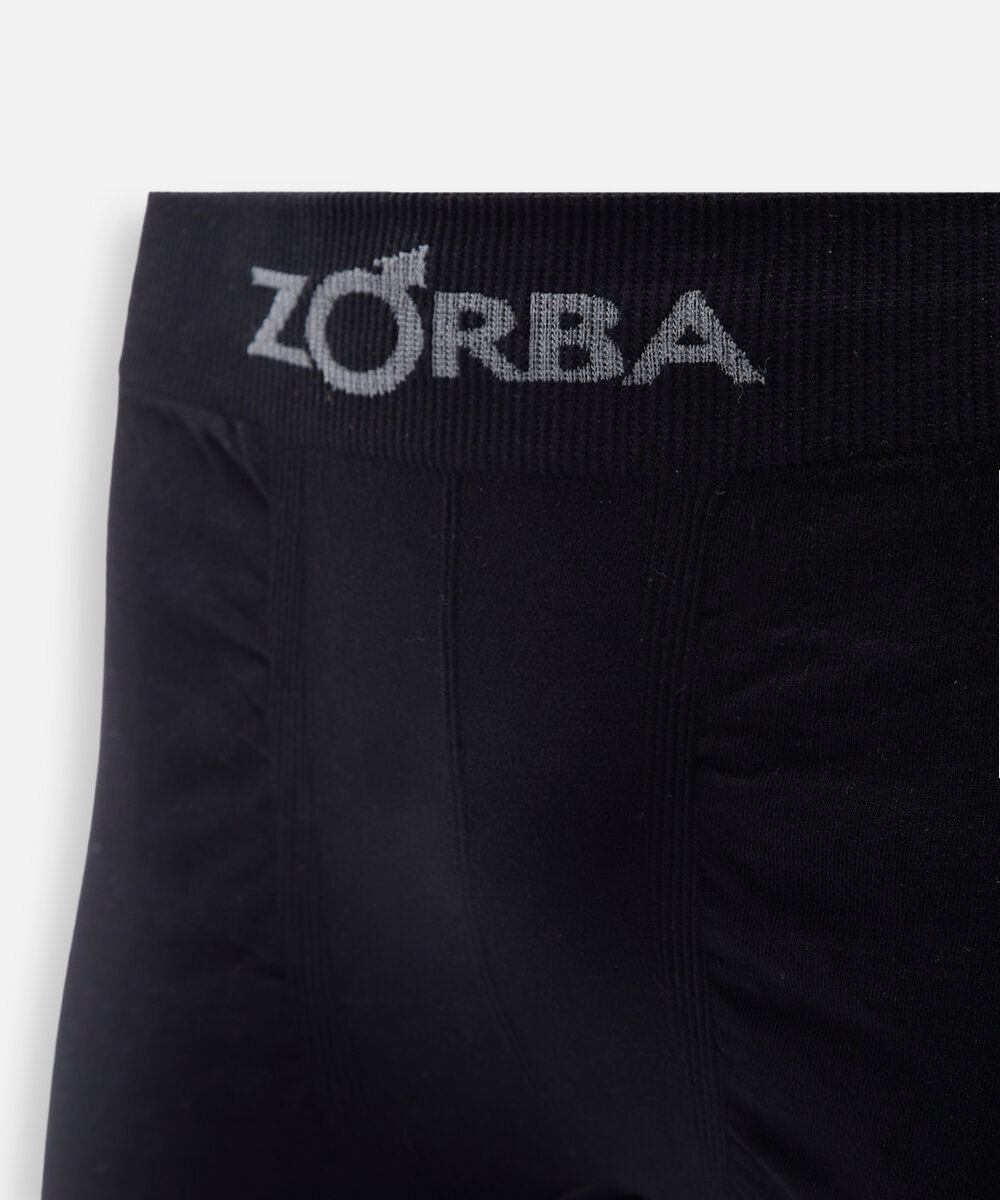 cueca boxer masculina sem costura zorba preta