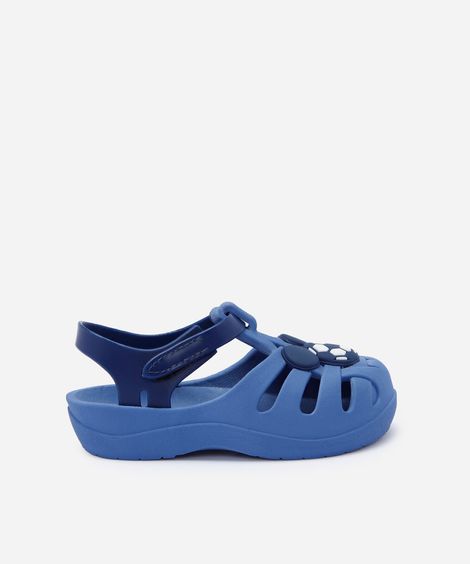 babuche infantil mickey grendene azul