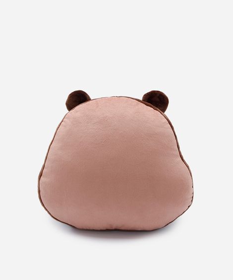 almofada capivara infantil marrom