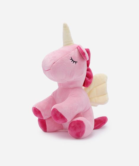 unicórnio de pelúcia infantil rosa