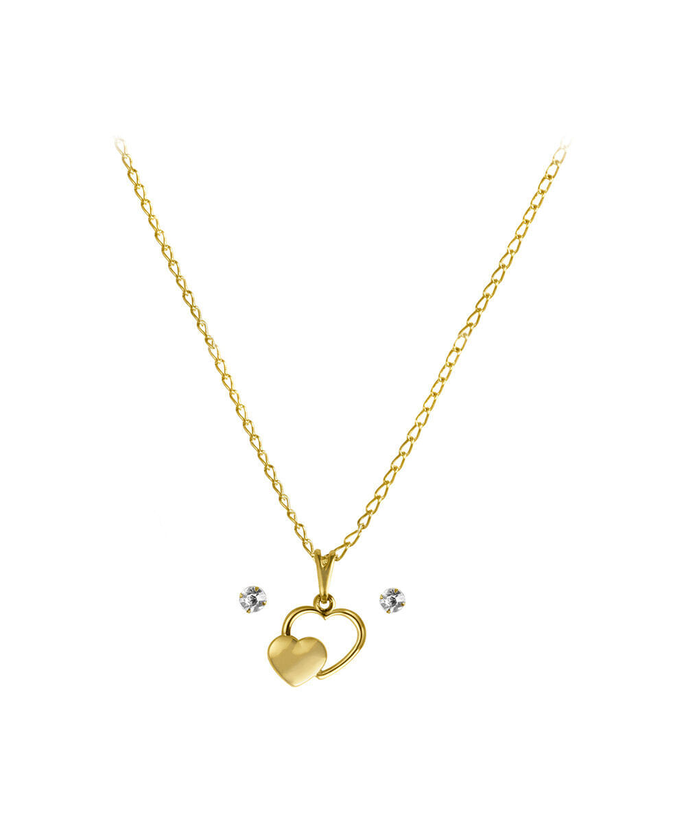 kit relógio feminino lince analógico lrgm085l25 k0lys1kx dourado