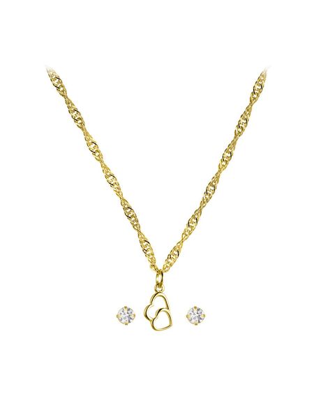 kit relógio feminino lince analógico lqgm083l23 k0lss1kx dourado