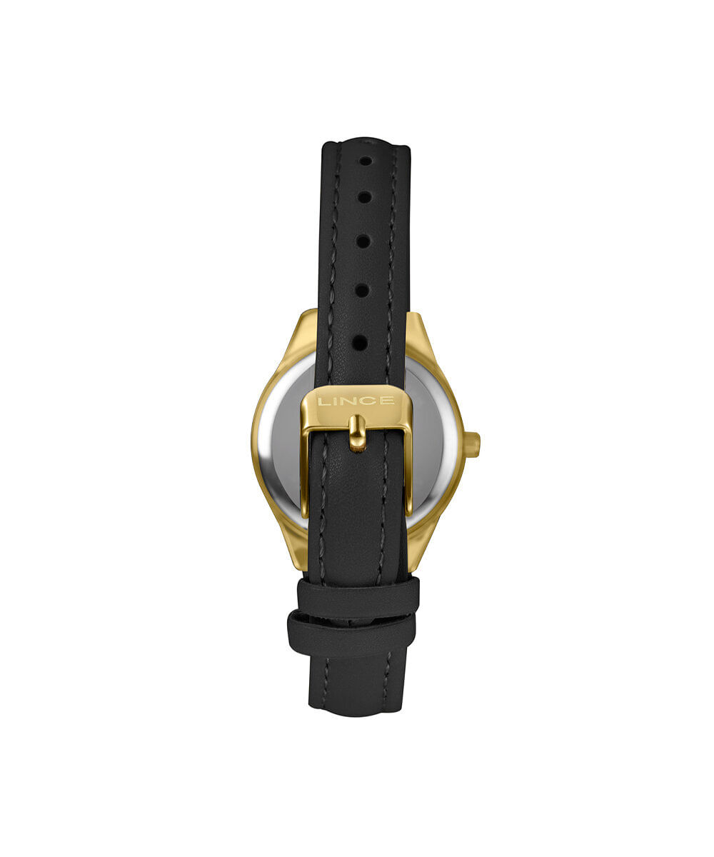 kit relógio feminino lince analógico lrch238l30 k0fyc2px dourado