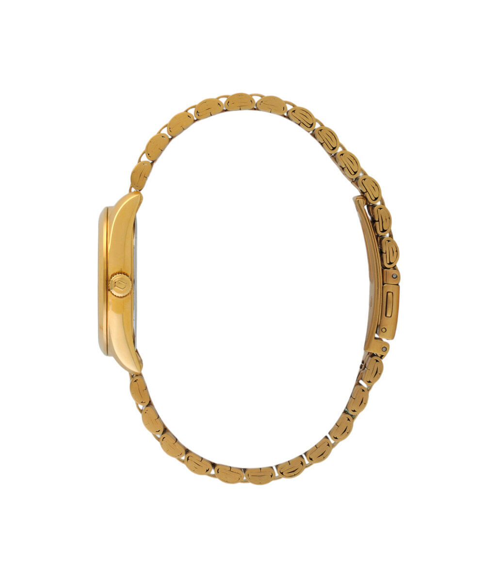 relógio feminino orient analógico calendário fgss1263 b2kx dourado
