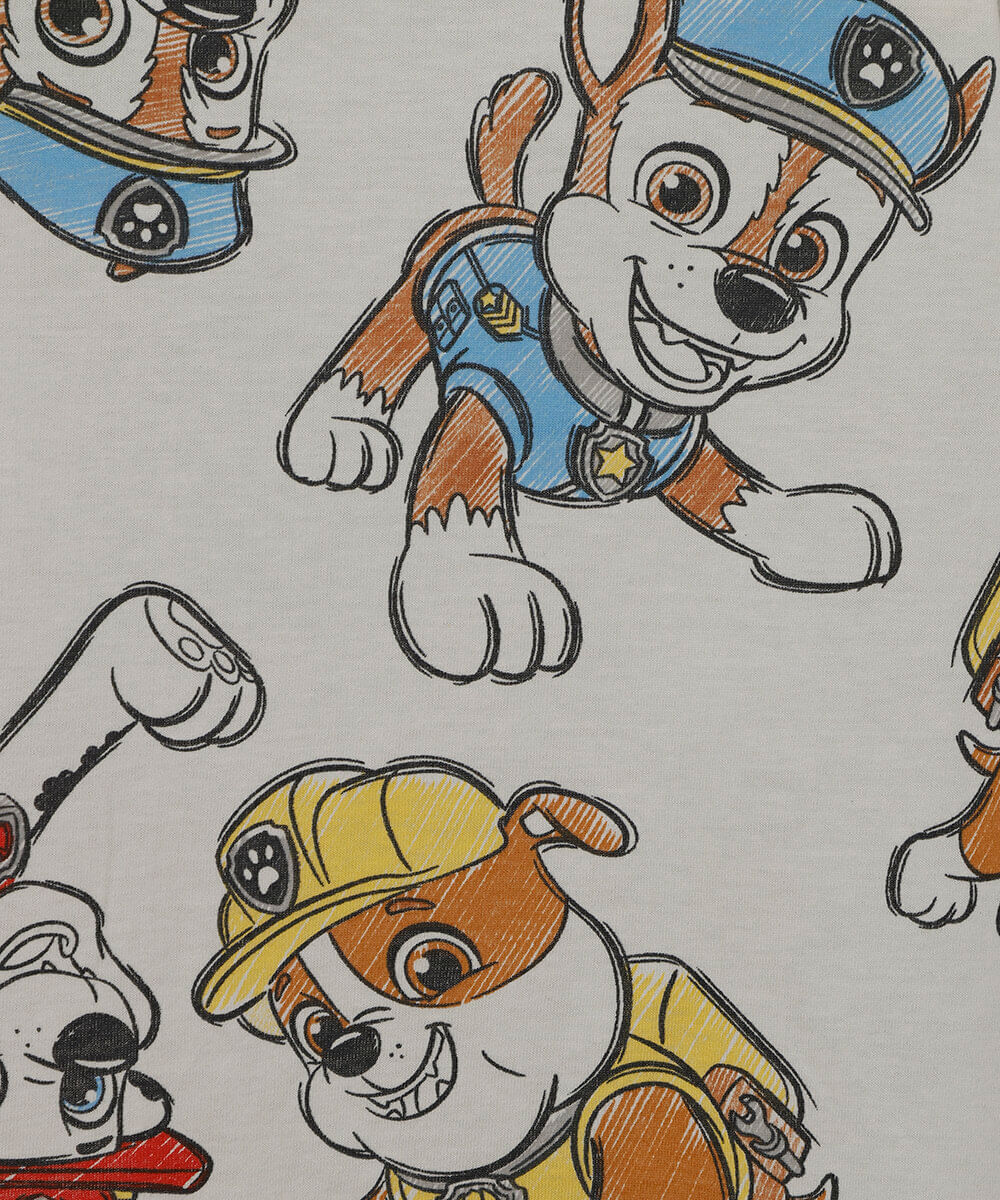 kit de 3 camisetas infantis de algodão manga curta patrulha canina colorido