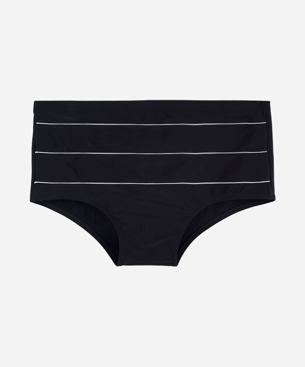 sunga tradicional masculina listrada preta