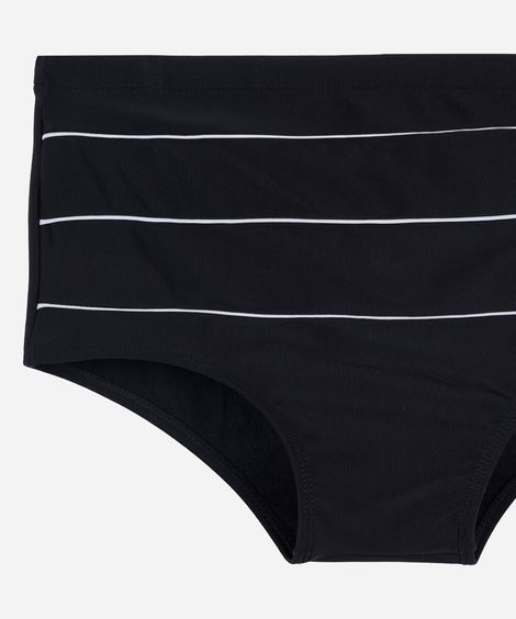 sunga tradicional masculina listrada preta