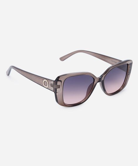 óculos de sol feminino quadrado de acetato triton preto