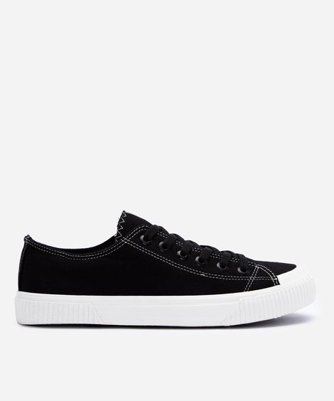 tênis casual de lona preto