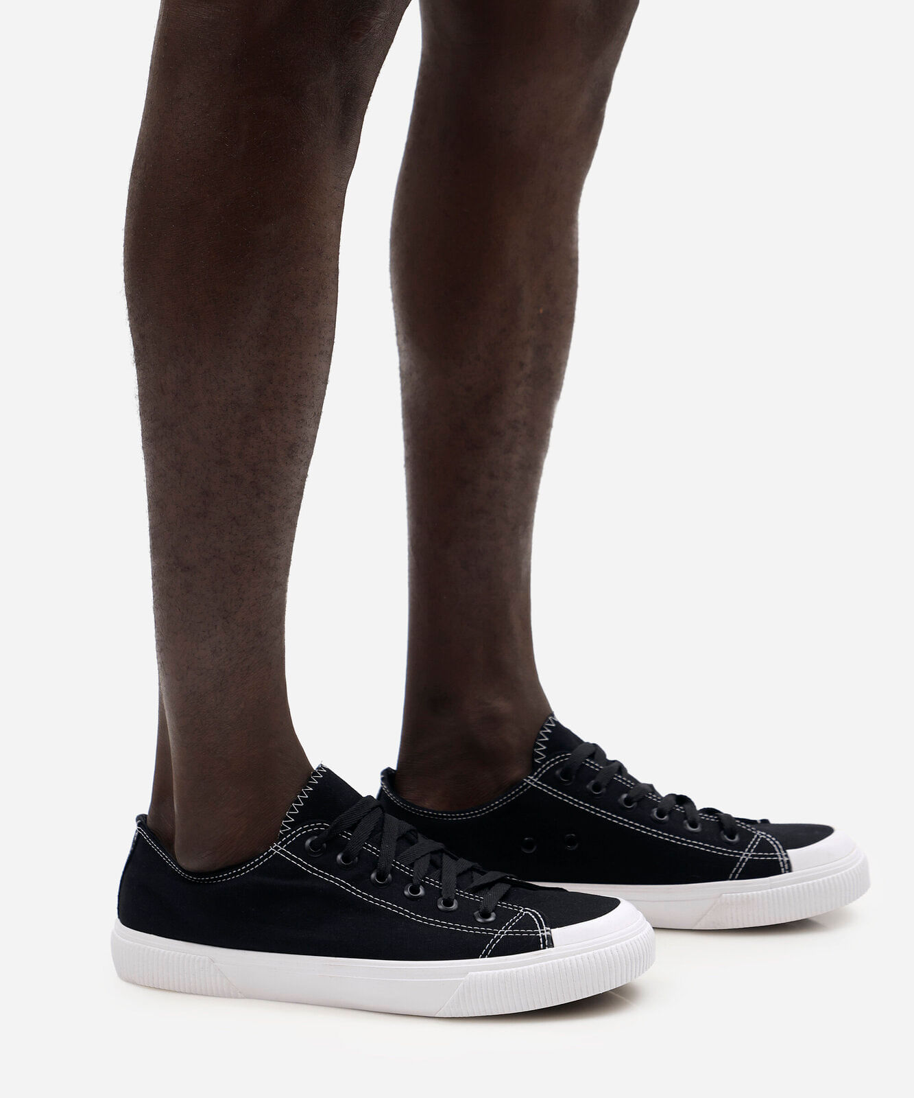 tênis casual de lona preto