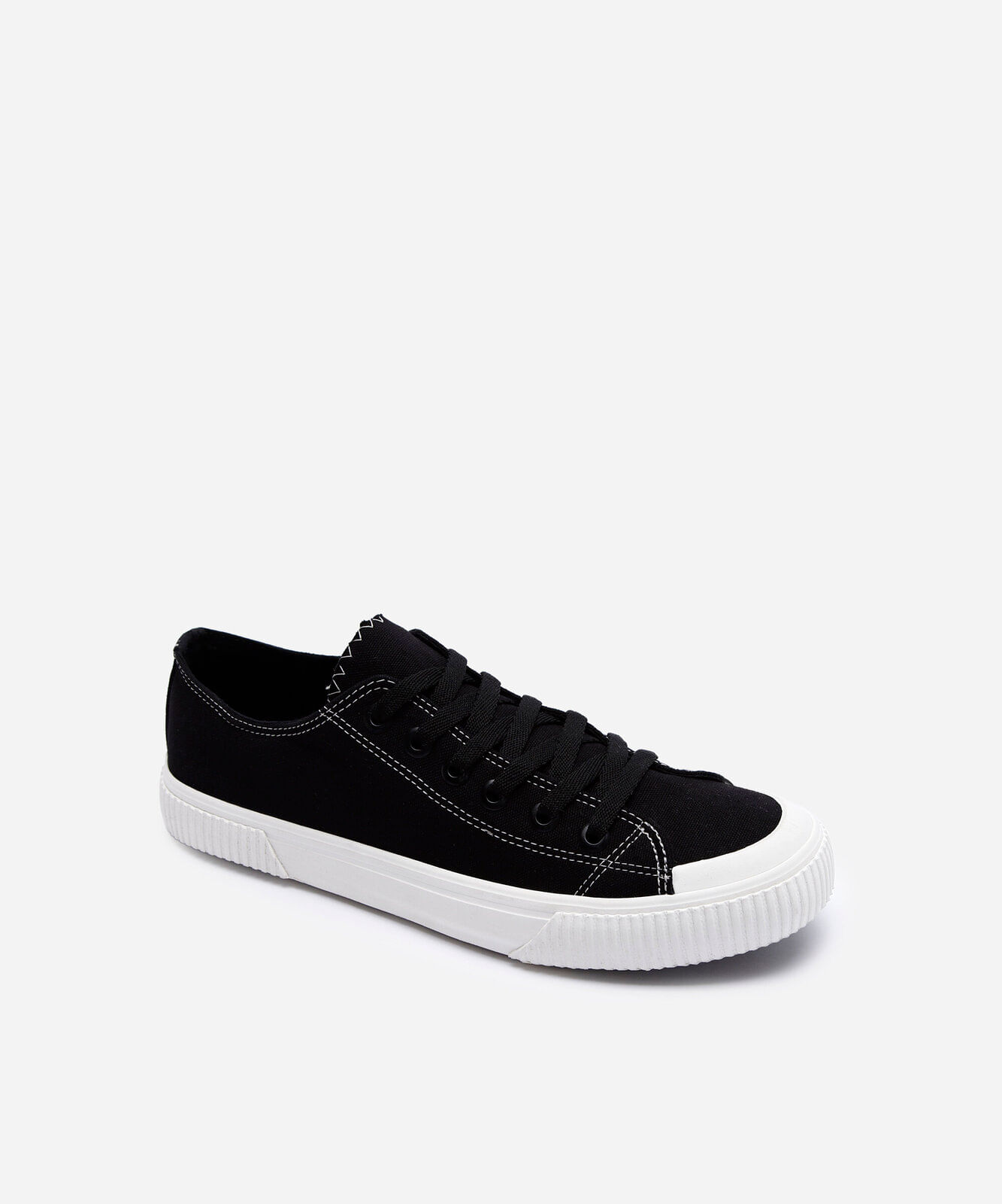 tênis casual de lona preto
