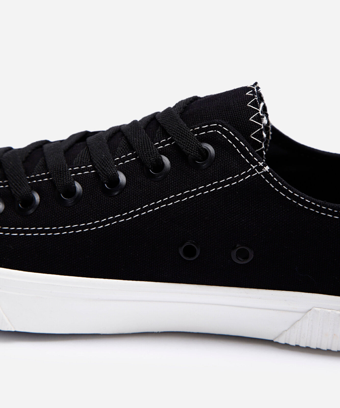 tênis casual de lona preto
