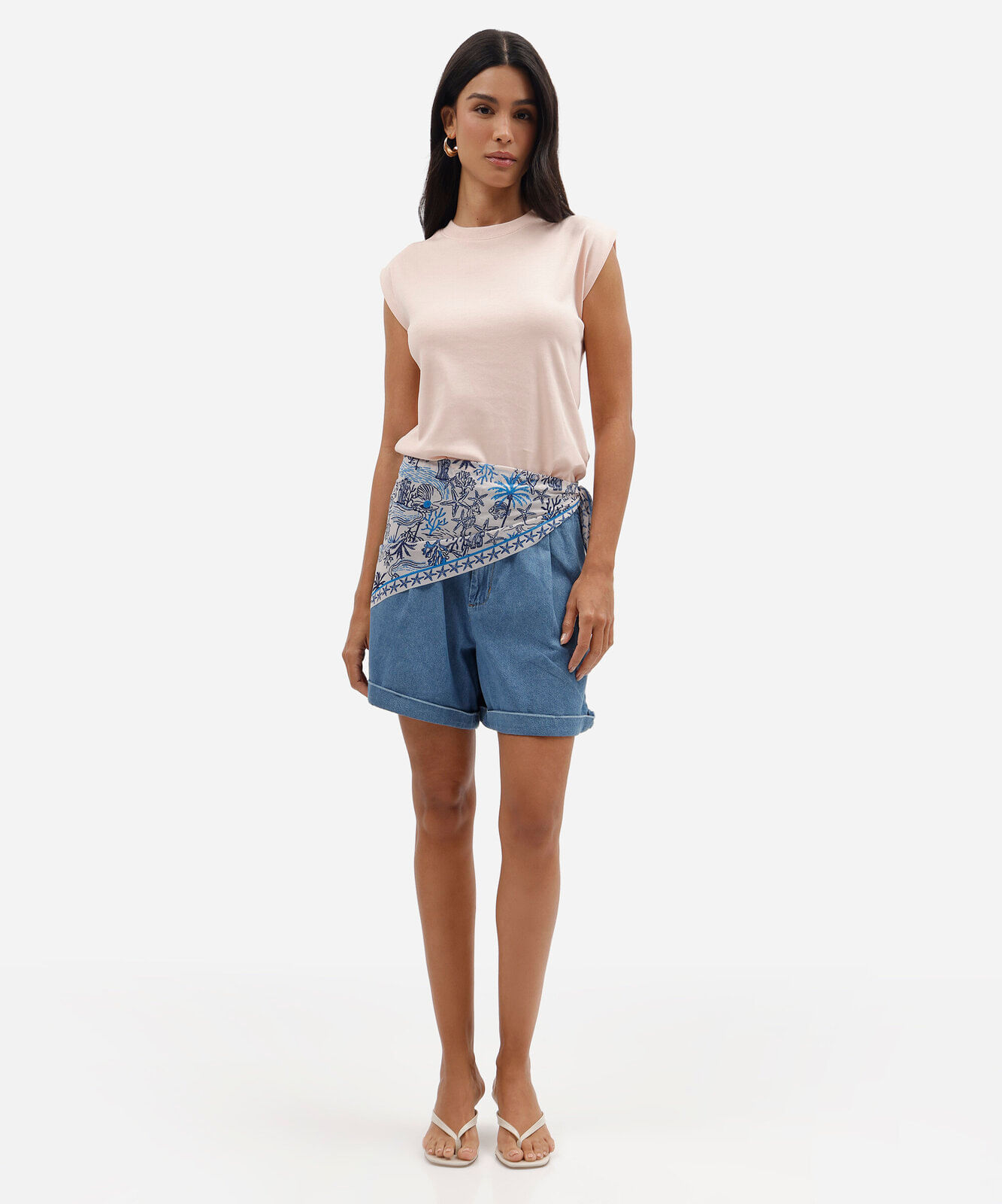 regata muscle feminina de algodão peruano rosa