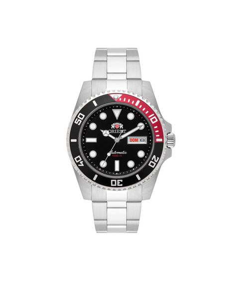 relógio masculino orient automático analógico calendário 469ss068nh p1sx prateado