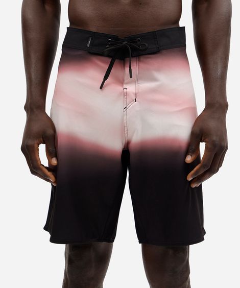 short boardshort masculino degradê rosa