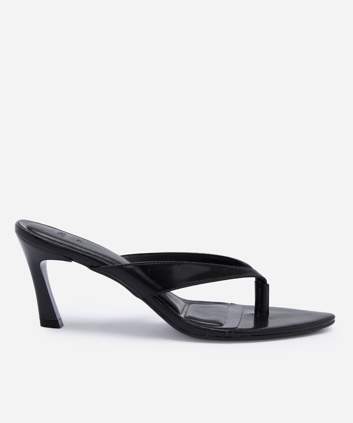 tamanco feminino bico fino salto alto preto