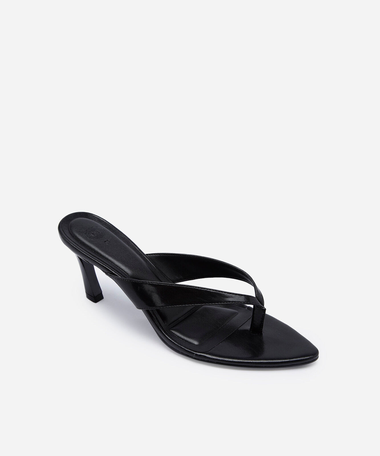 tamanco feminino bico fino salto alto preto