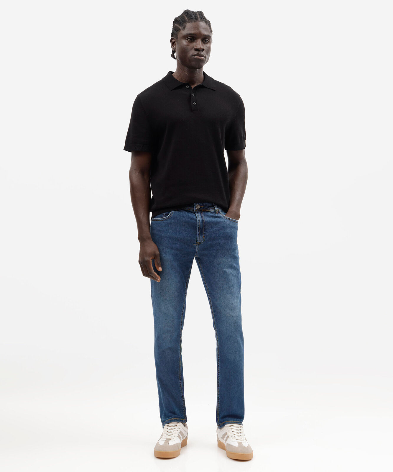 calça skinny masculina jeans azul