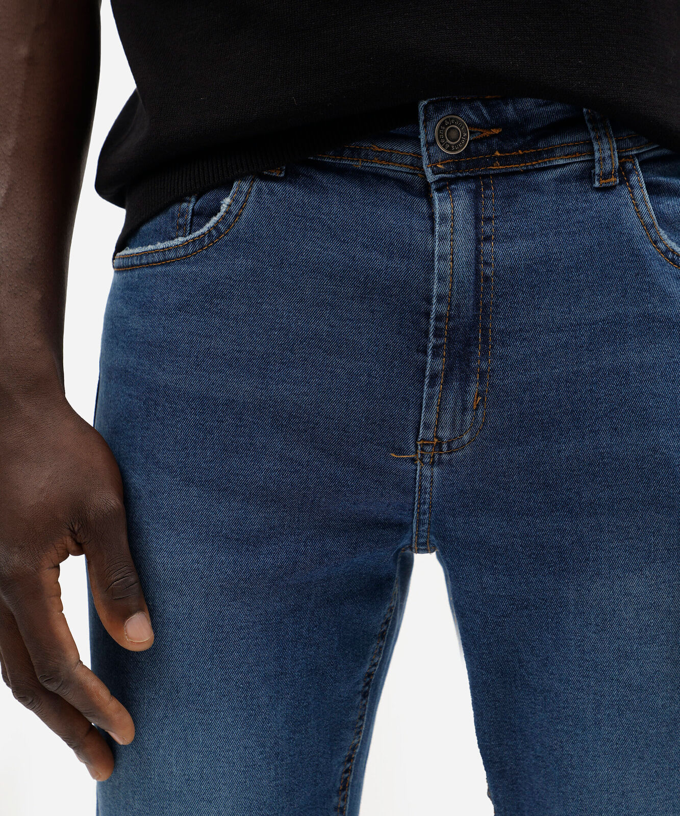 calça skinny masculina jeans azul