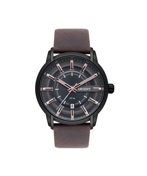relógio masculino orient analógico calendário mpsc1006 g1nx preto
