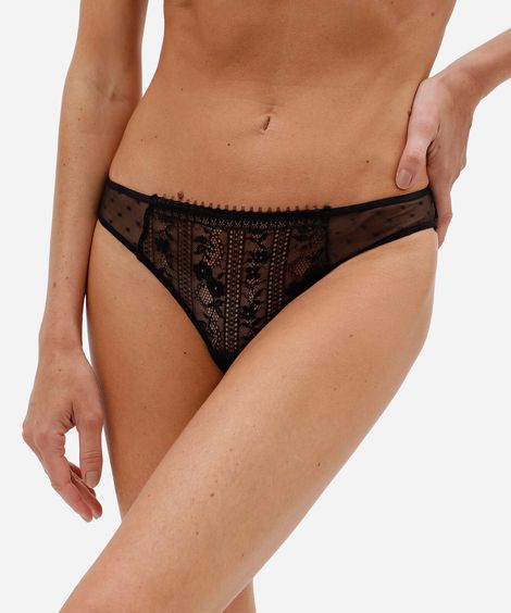 calcinha biquíni feminina de renda preta