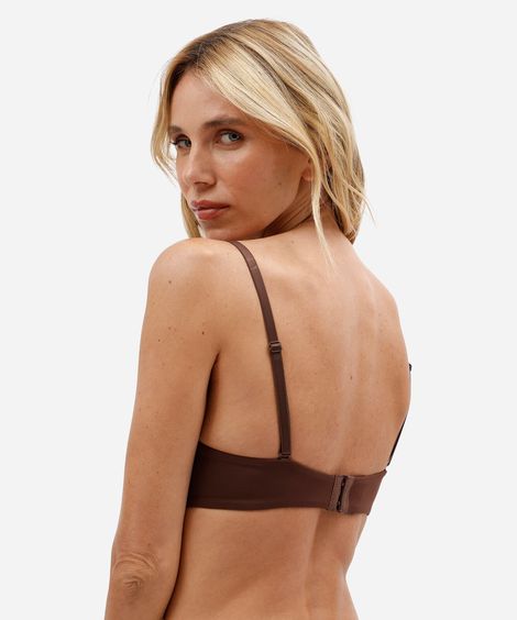 sutiã triangulo feminino com bojo marrom