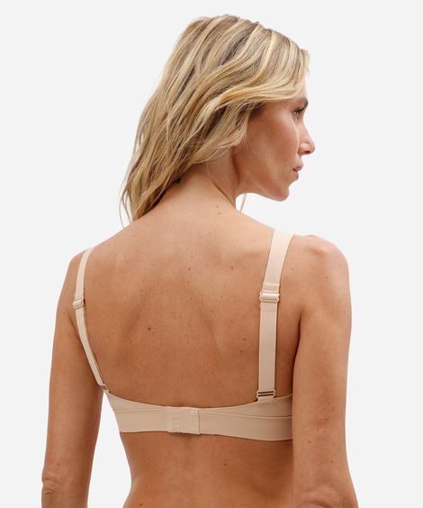 sutiã triângulo feminino sem costura naked bege