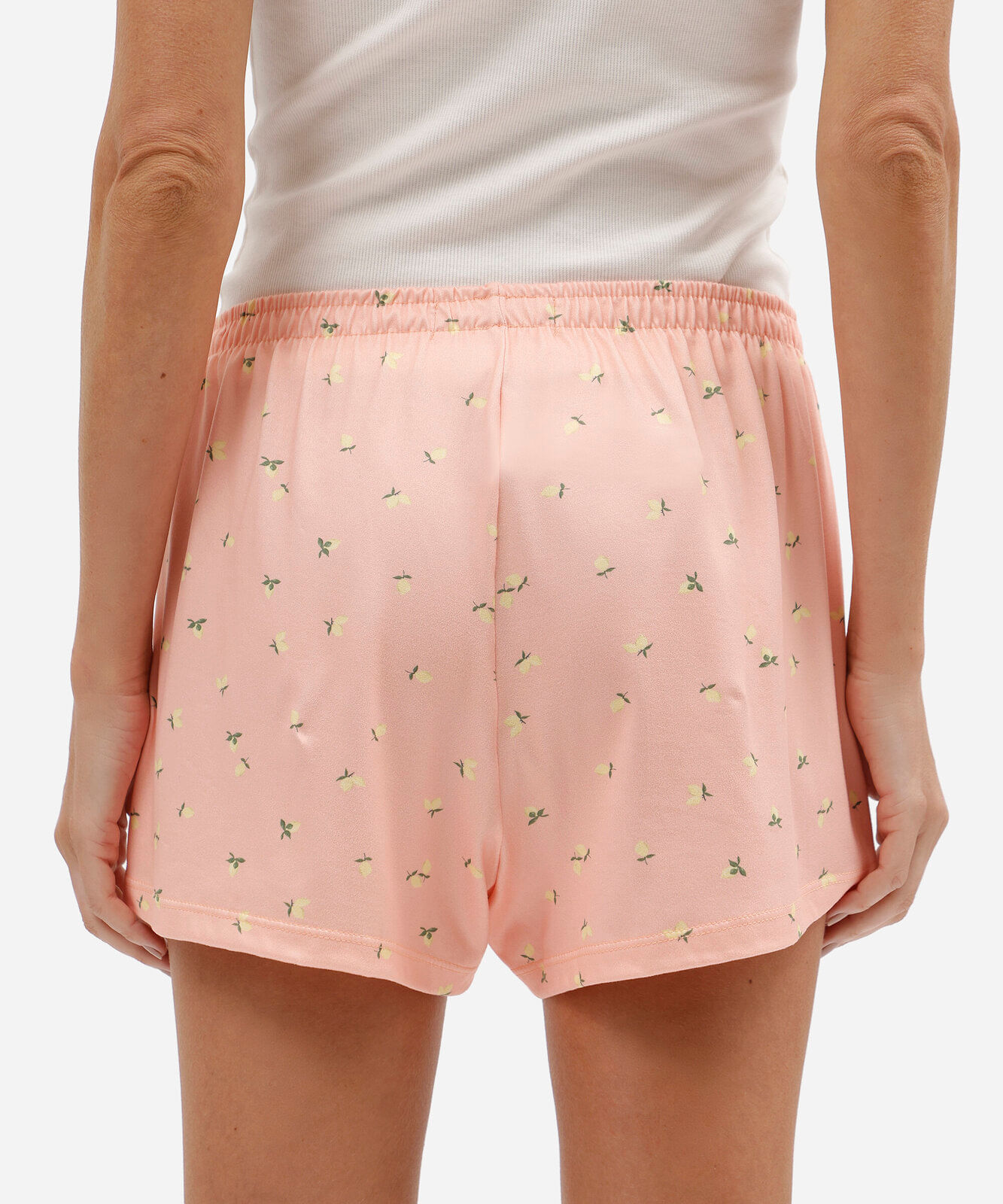 short de pijama feminino estampado avulso rosa