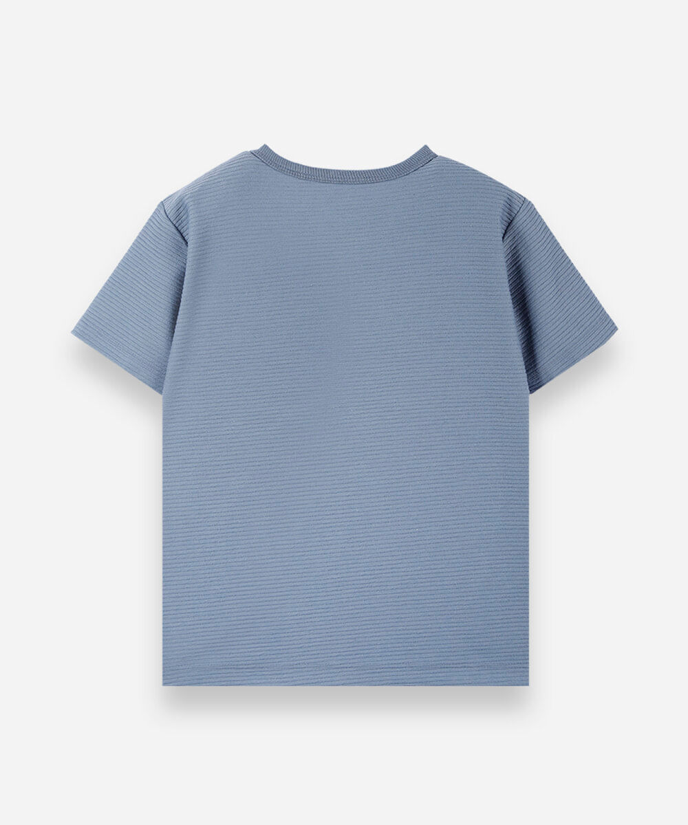 camiseta infantil com algodão manga curta sonic azul