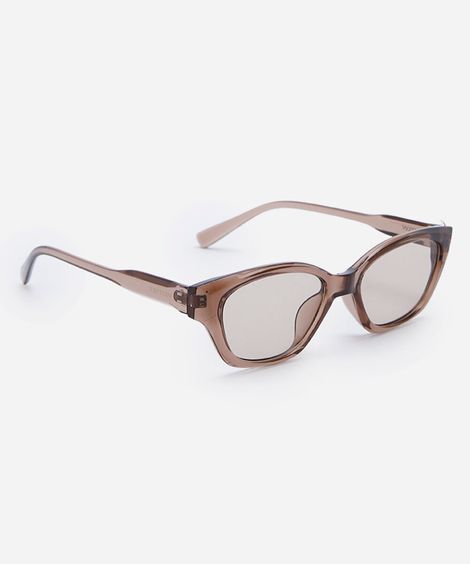 óculos de sol feminino gatinho de acetato triton marrom