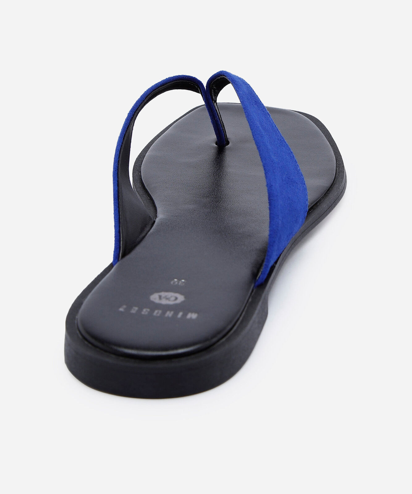 rasteirinha bico quadrado mindset azul