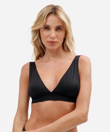 sutiã triângulo feminino sem costura naked preto
