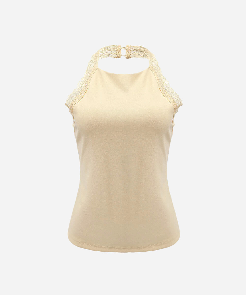 blusa feminina frente única com renda amarela