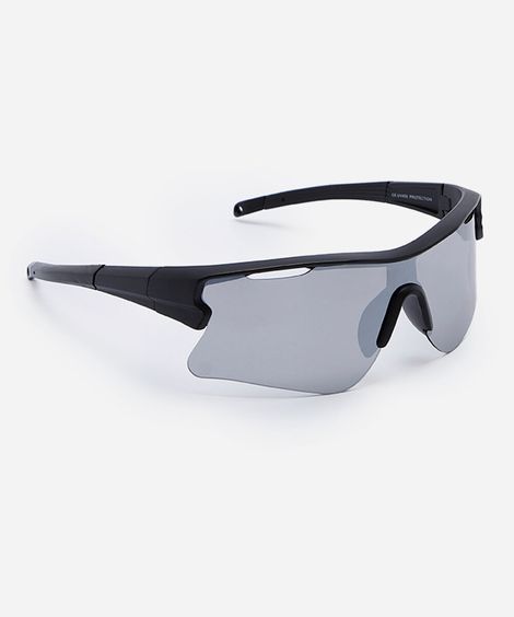 óculos de sol esportivo unissex de acetato preto