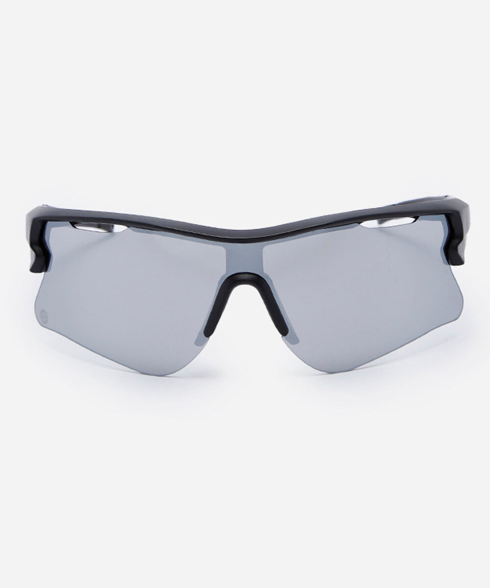 óculos de sol esportivo unissex de acetato preto