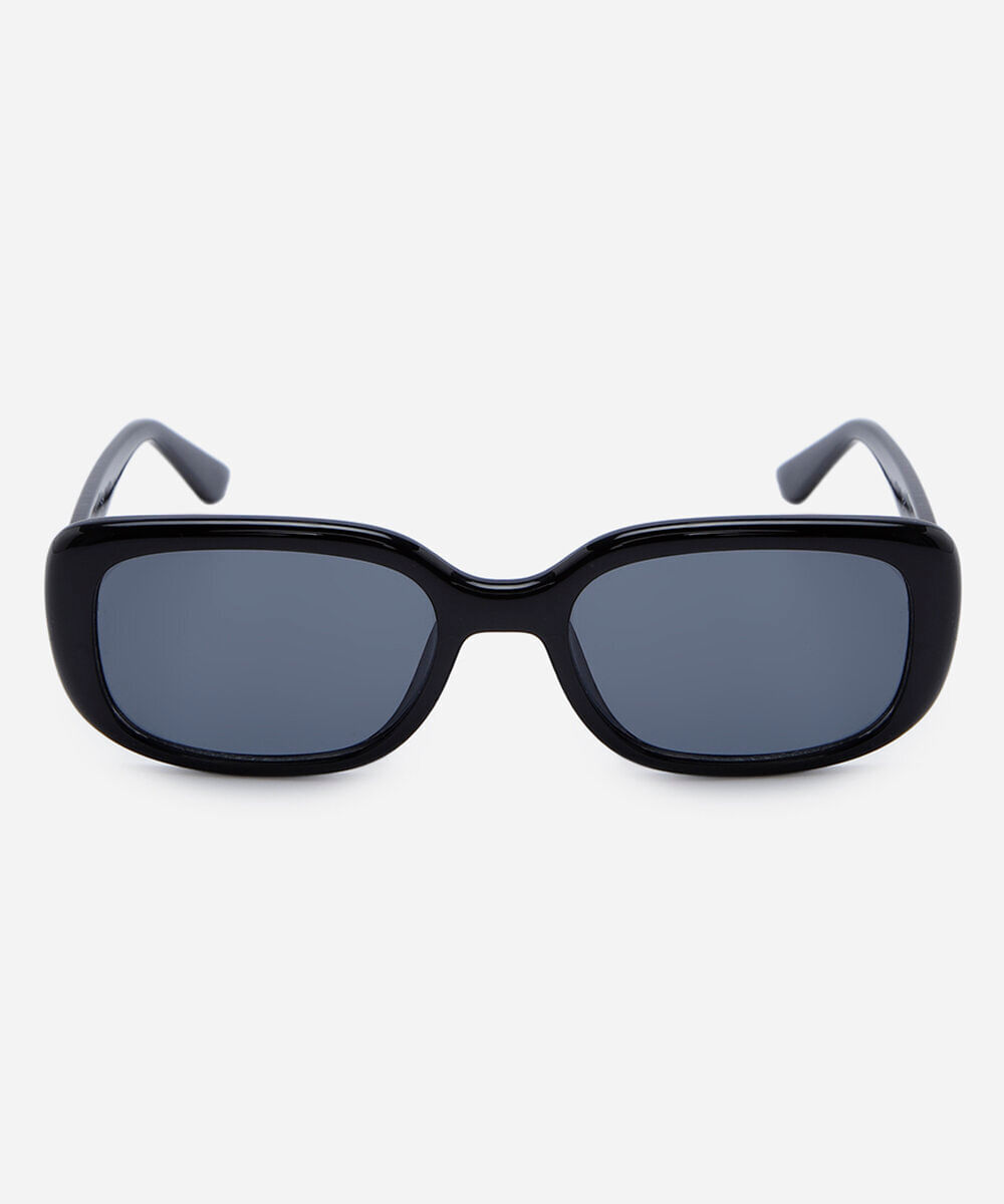 óculos de sol feminino quadrado de acetato triton preto