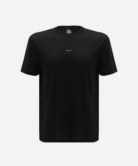 camiseta esportiva masculina manga curta preta