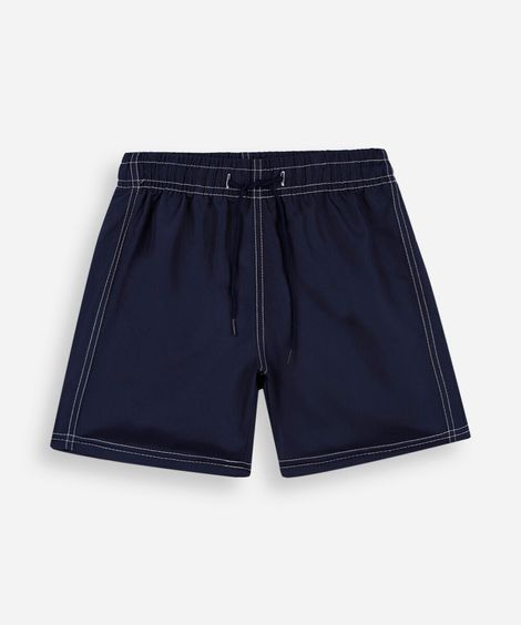 bermuda infantil boardshort com bolso azul