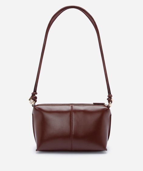 bolsa crossbody feminina alça dupla marrom