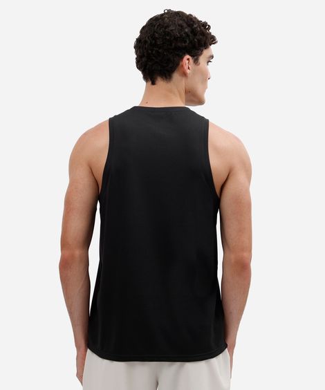regata esportiva masculina estampada preta