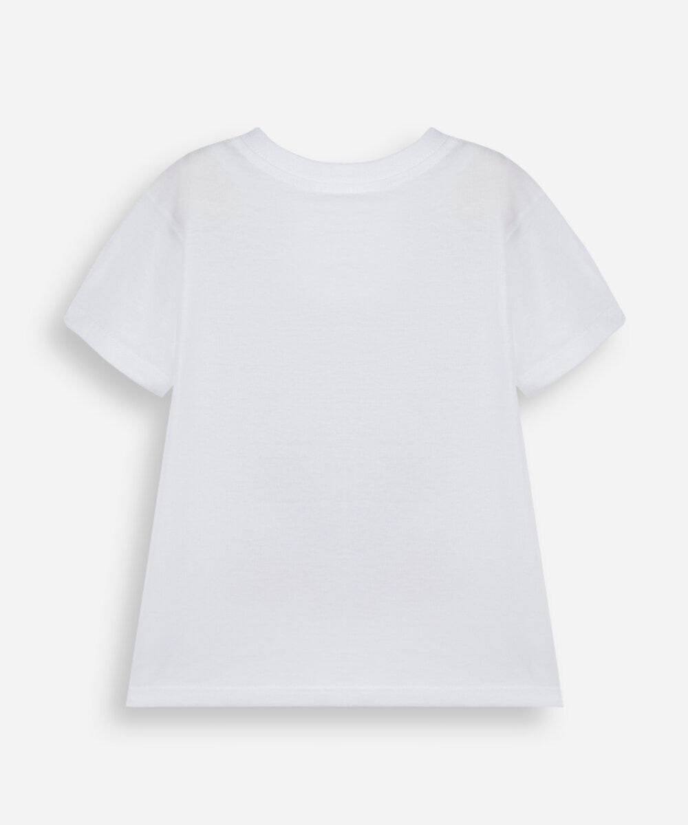 camiseta infantil de algodão manga curta homem aranha com brinde off white