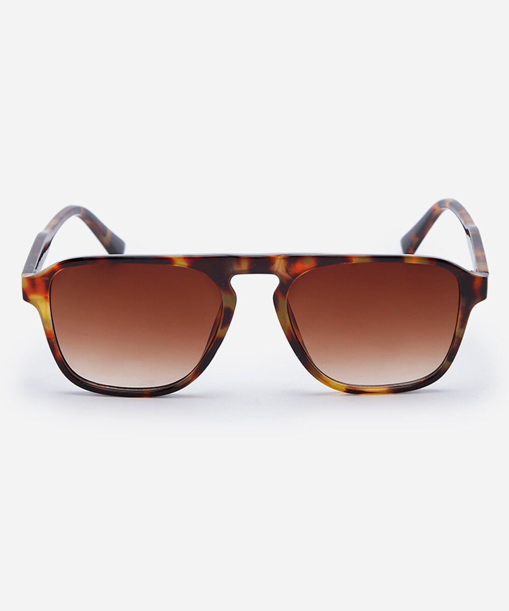 óculos de sol masculino quadrado de acetato tartaruga triton marrom
