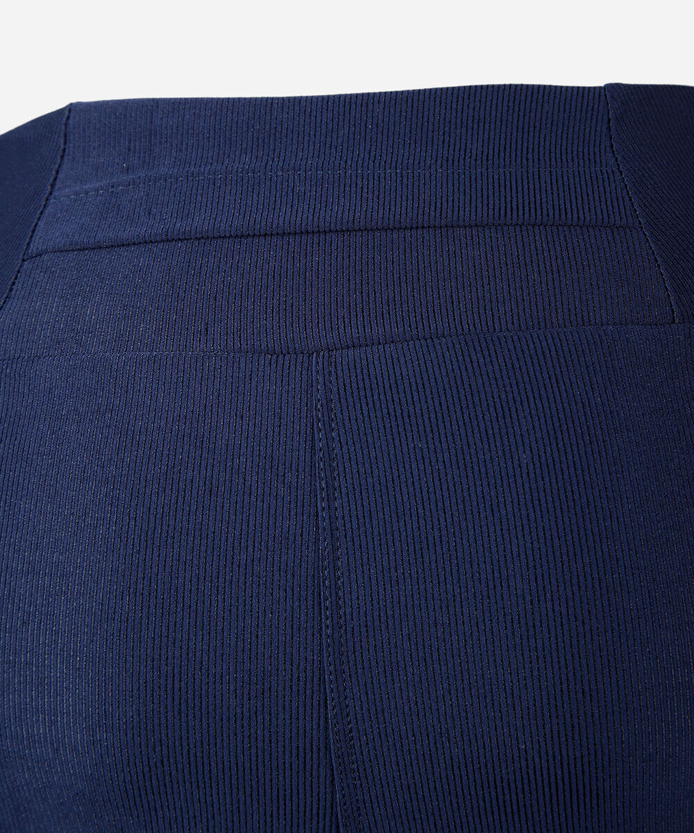 calça legging esportiva juvenil de poliamida com bolso azul