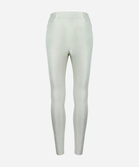 calça legging esportiva juvenil de poliamida com bolso verde