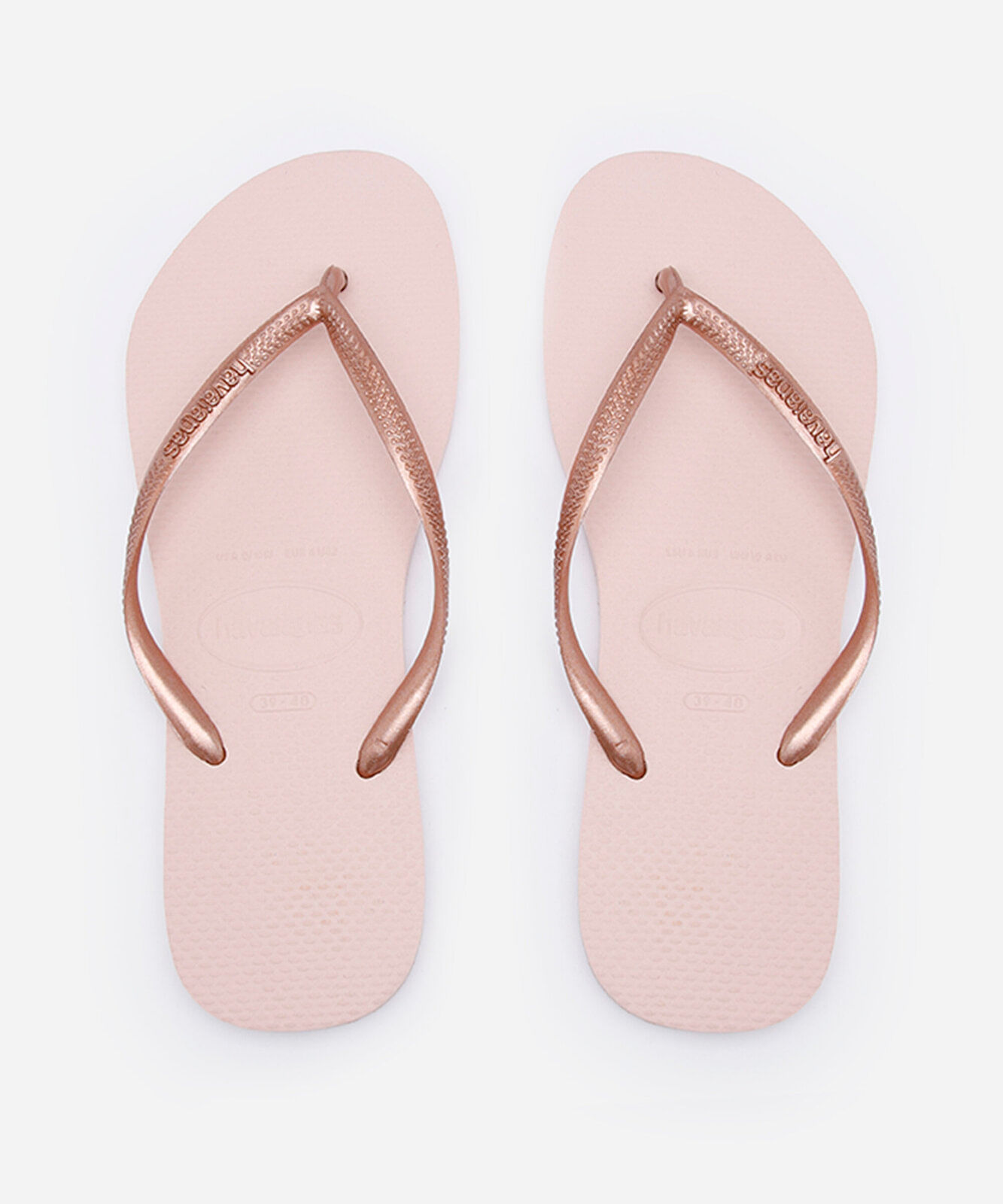 chinelo feminino slim havaianas rosa