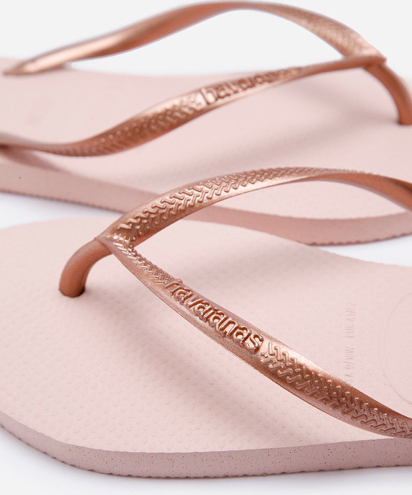 chinelo feminino slim havaianas rosa