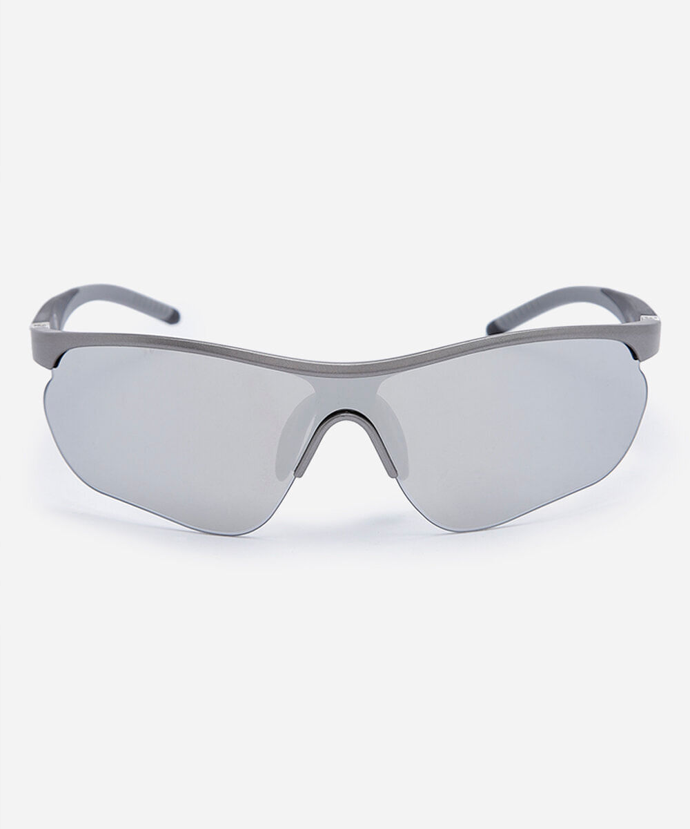 óculos de sol esportivo feminino de acetato cinza