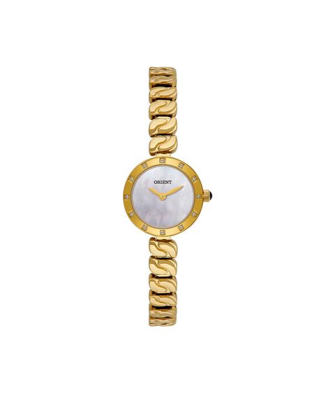 relógio feminino orient fgss0213 b1kx analógico dourado