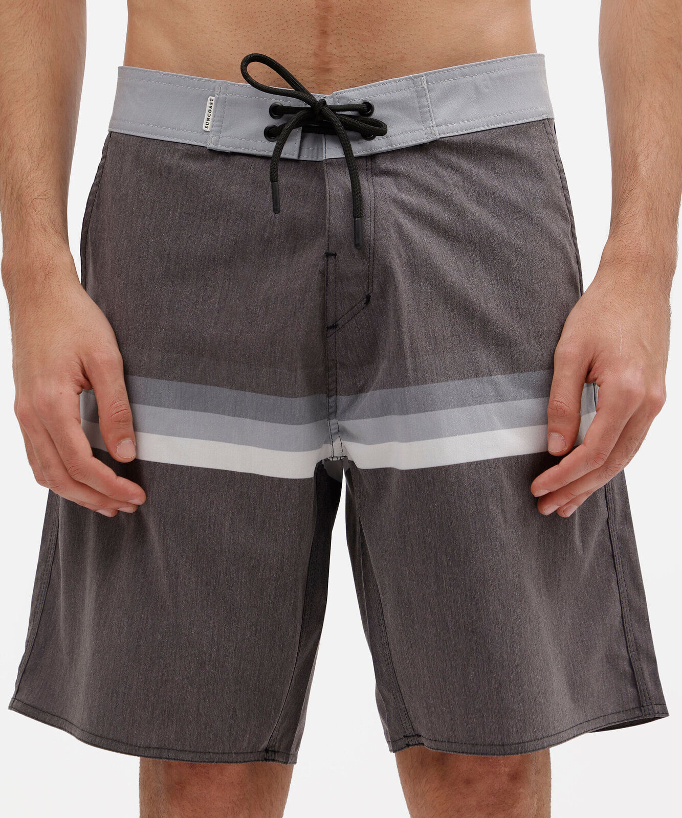 short boardshort masculino com listras preto